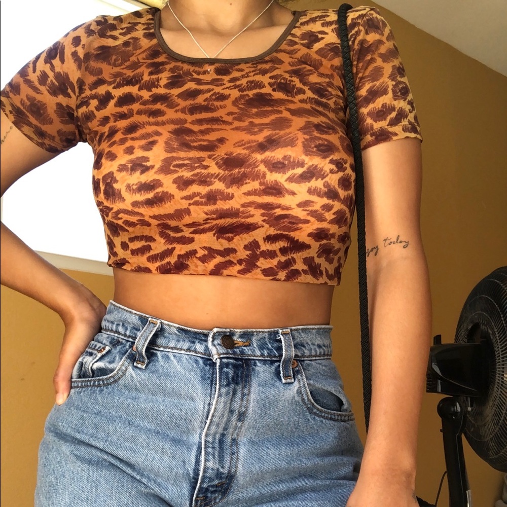 Animal print top